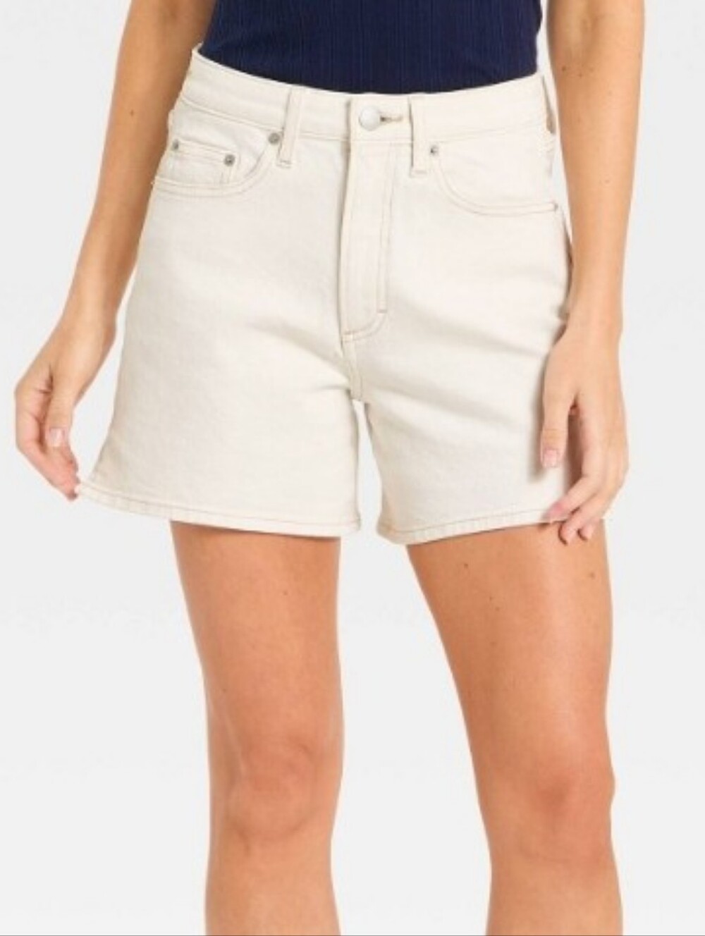 Nwt Universal Thread Cream High Rise Denim Shorts